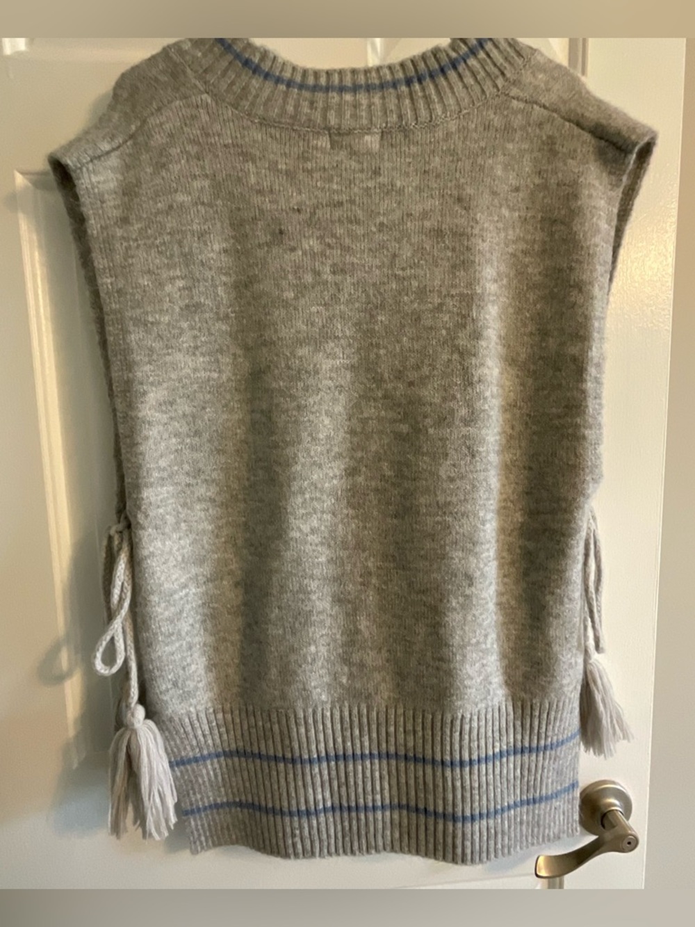 NWOT - FREE PEOPLE All Star Stripe Poncho/Vest - One Size Fits Most - Picture 3 of 13